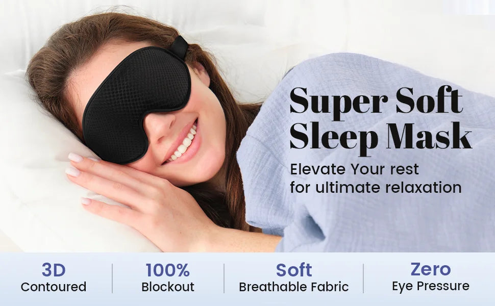 Shaima Comfort Sleep Mask – Luxurious Light Blocking Experience by Shaima Shop