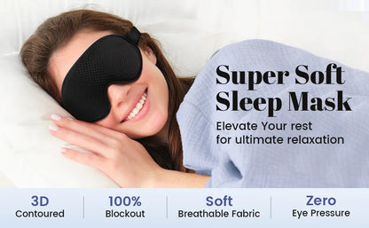 Shaima Comfort Sleep Mask – Luxurious Light Blocking Experience by Shaima Shop