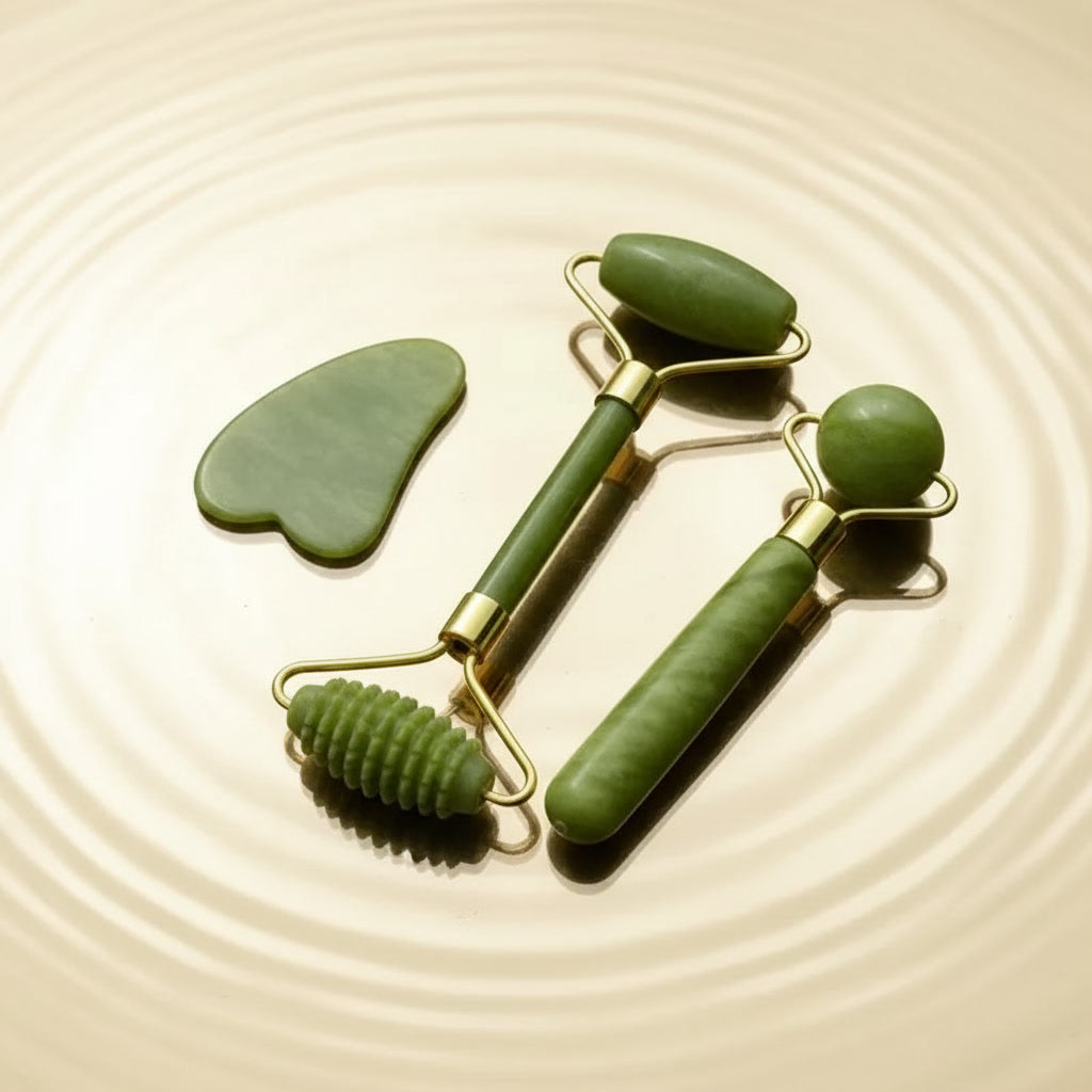 Shaima Jade Sculpting Roller Set – Handcrafted Luxury